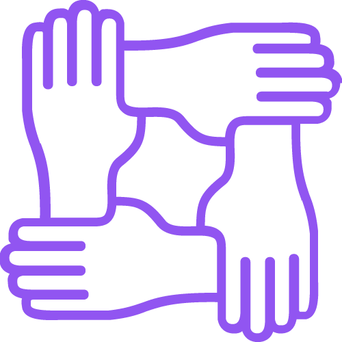 Two hands gently holding a heart with a smaller handprint inside, symbolizing deep understanding and care for others' feelings.